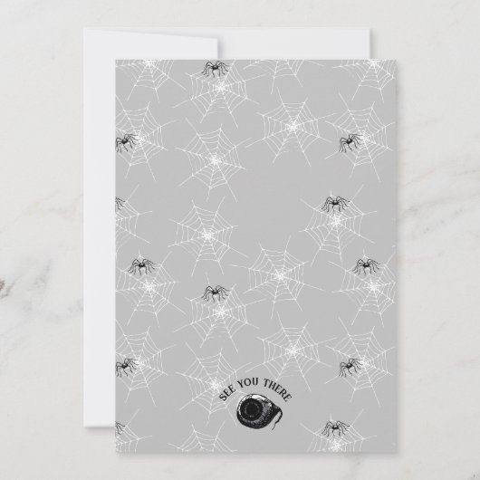 Spooky Spellbinding Halloween Verjaardagsfeestje Kaart (Achterkant)