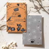 Spooky Spellbinding Halloween Verjaardagsfeestje Kaart