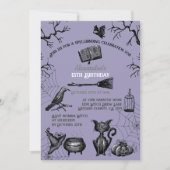 Spooky Spellbinding Halloween Verjaardagsfeestje Kaart (Voorkant)