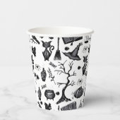 Spooky Spellbinding Halloween Verjaardagsfeestje Papieren Bekers (Achterkant)