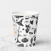 Spooky Spellbinding Halloween Verjaardagsfeestje Papieren Bekers (Links)