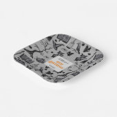 Spooky Spellbinding Halloween Verjaardagsfeestje Papieren Bordje (Gebogen)