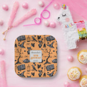 Spooky Spellbinding Halloween Verjaardagsfeestje Papieren Bordje (Feest)