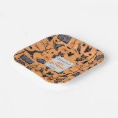 Spooky Spellbinding Halloween Verjaardagsfeestje Papieren Bordje (Gebogen)