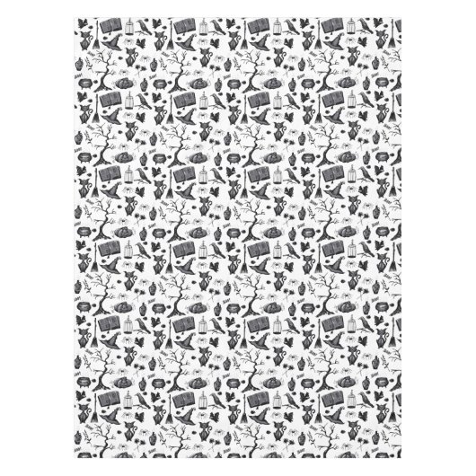 Spooky Spellbinding Halloween Verjaardagsfeestje Tafelkleed (Voorkant)