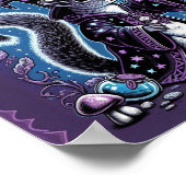 Spooky Spellcaster: Halloween Squirrel Wizard Poster (Hoek)