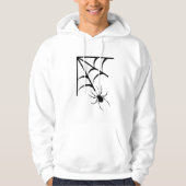 Spooky Spider Cobweb Halloween Hoodie (Voorkant)