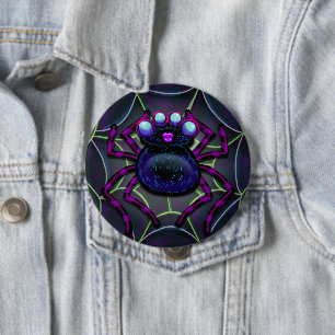 Spooky Spider Creepy Cute Ronde Button 4,0 Cm