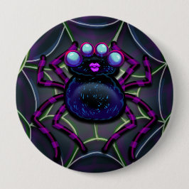 Spooky Spider Creepy Cute Ronde Button 4,0 Cm