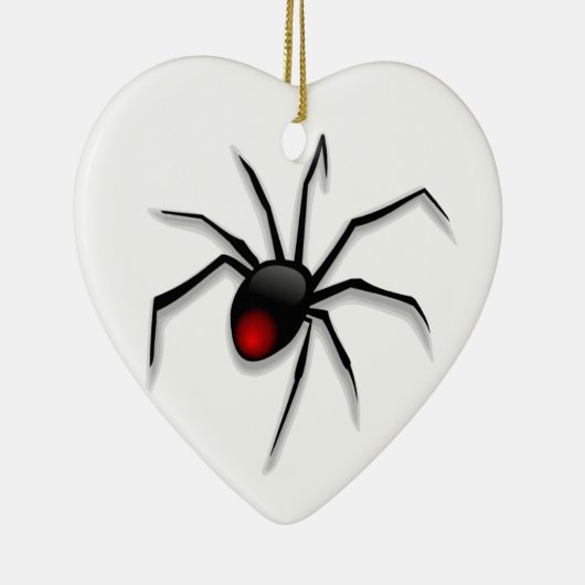 Spooky Spider en Web Keramisch Ornament (Rechts)
