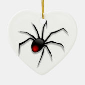 Spooky Spider en Web Keramisch Ornament (Voorkant)