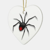 Spooky Spider en Web Keramisch Ornament (Links)