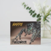 Spooky Spider Halloween Groet Briefkaart (Staand voorkant)