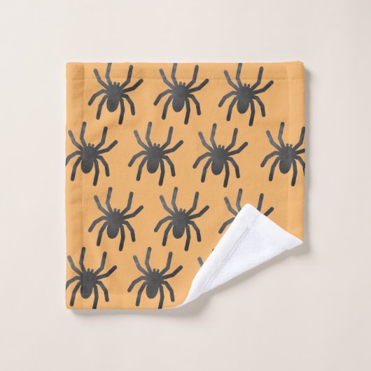 Spooky Spider Halloween Handdoeken (Wasdoekje)