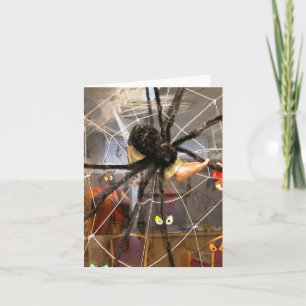 Spooky Spider Halloween Kantoor Decoraties Foto Kaart