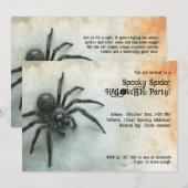 Spooky Spider HALLOWEEN Party! Kaart (Voorkant / Achterkant)