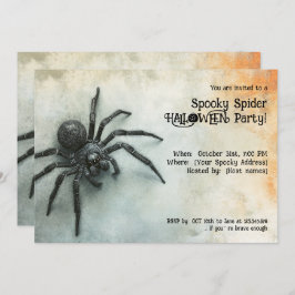 Spooky Spider HALLOWEEN Party! Kaart