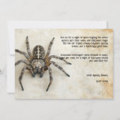 Spooky Spider HALLOWEEN Party! Kaart (Achterkant)