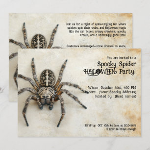 Spooky Spider HALLOWEEN Party! Kaart