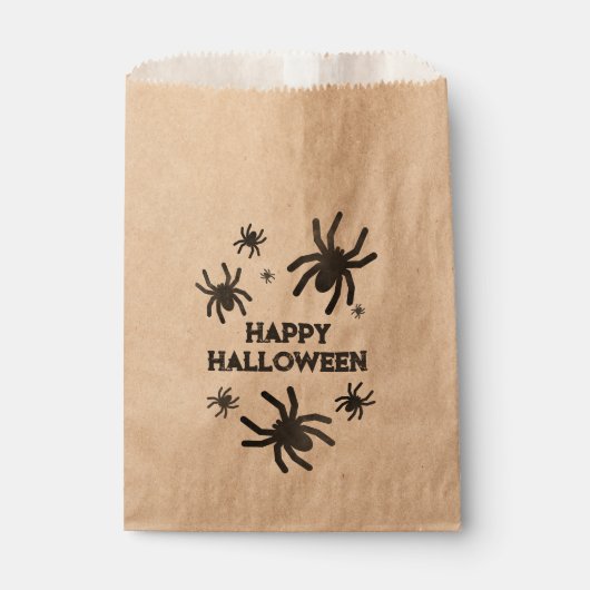 Spooky Spider Happy Halloween Bedankzakje (Voorkant)