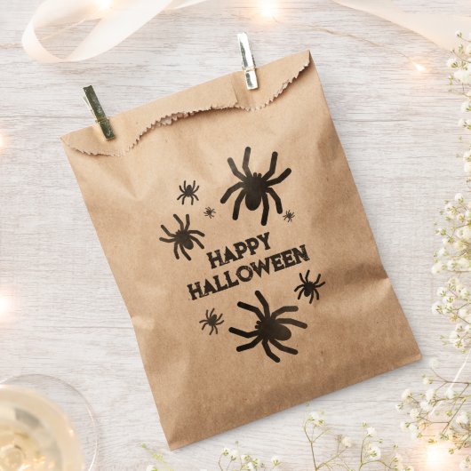 Spooky Spider Happy Halloween Bedankzakje (Geknipt)