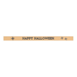 Spooky Spider Happy Halloween Grosgrain Lint