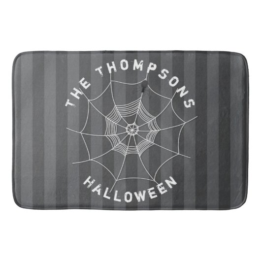 Spooky Spider in Spider Web Badmat (Voorkant)