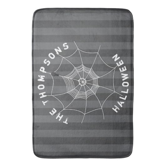 Spooky Spider in Spider Web Badmat (Voorkant Verticaal)