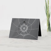 Spooky Spider in Spider Web Kaart (Voorkant)