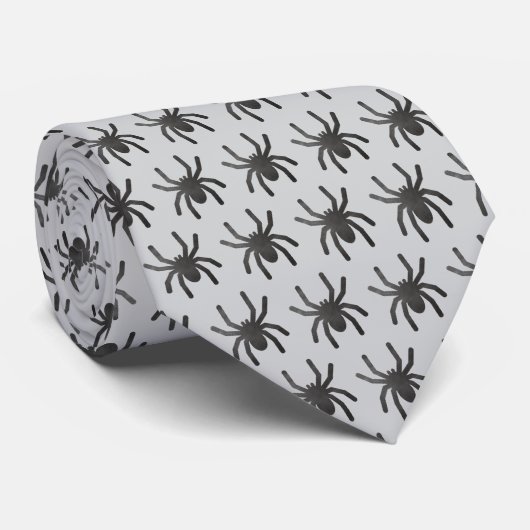 Spooky Spider Stropdas (Opgerold)