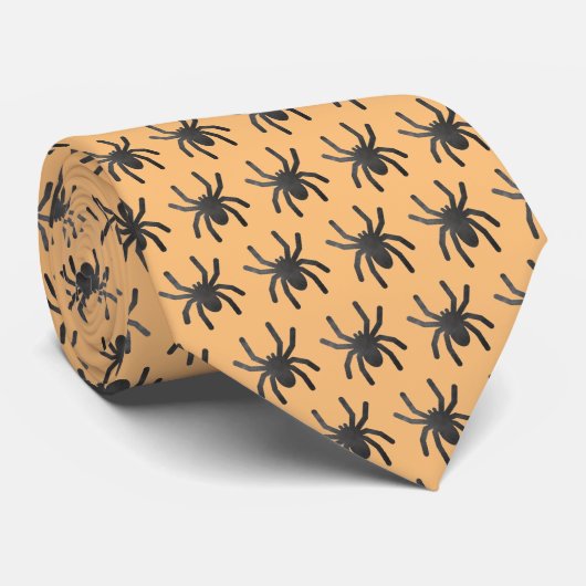 Spooky Spider Stropdas (Opgerold)