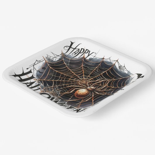 Spooky Spider Web Halloween Paper Bord (Gebogen)