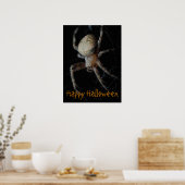 Spooky Spider Web - Halloween Poster (Keuken)