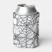 Spooky Spider Web Pattern - Halloween Gifts Blikjeskoeler (Blikje Voorkant)