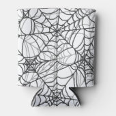Spooky Spider Web Pattern - Halloween Gifts Blikjeskoeler (Voorkant)