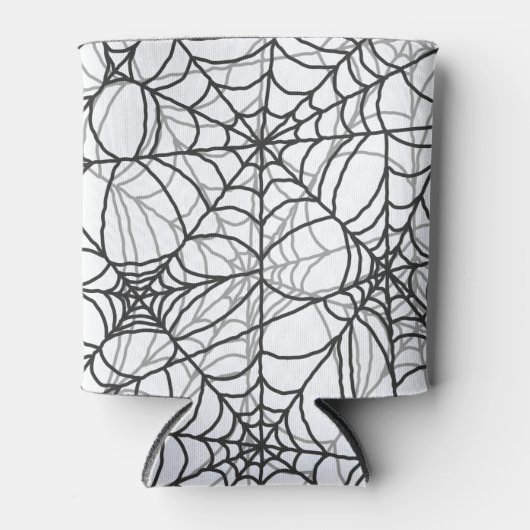 Spooky Spider Web Pattern - Halloween Gifts Blikjeskoeler (Voorkant)