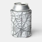 Spooky Spider Web Pattern - Halloween Gifts Blikjeskoeler (Blikje Achterkant)