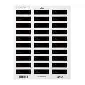 Spooky Spider Web Return Labels Sjabloon (Full Sheet)