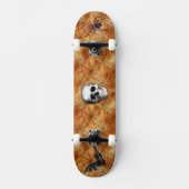 Spooky Spider Web, Spider, Bat en Skull Persoonlijk Skateboard (Voorkant)