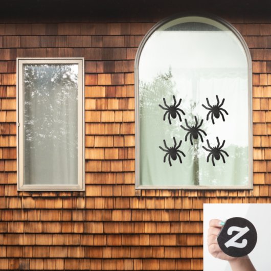 Spooky Spider Window Clings - Groot Raamsticker (Huis Raam)
