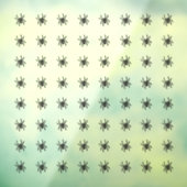 Spooky Spider Window Clings - Klein Raamsticker (Vel 3)