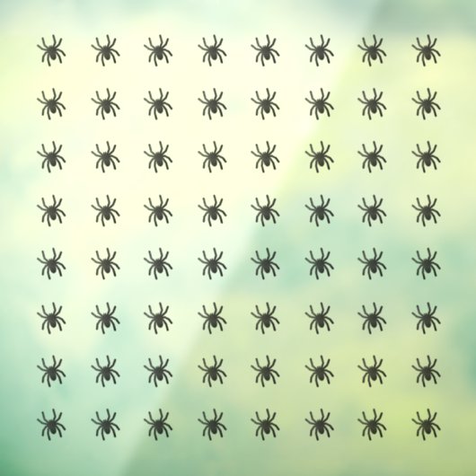 Spooky Spider Window Clings - Klein Raamsticker (Vel 3)