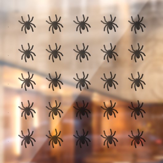 Spooky Spider Window Clings - Medium Raamsticker (Vel 2)