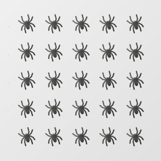 Spooky Spider Window Clings - Medium Raamsticker (Vel)