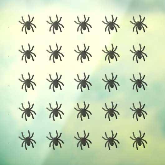 Spooky Spider Window Clings - Medium Raamsticker (Vel 3)