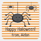 Spooky Spiders Halloween Sticker (Voorkant)