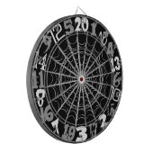 Spooky Spiderweb Halloween Dartbord (Voorkant Links)