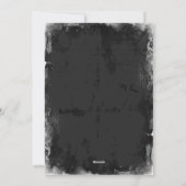 Spooky Spiderweb  Halloween Party Invite Feestdagenkaart (Achterkant)