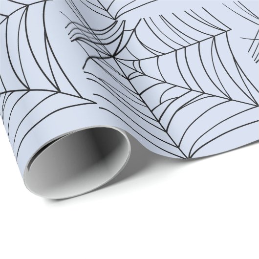 Spooky Spiderwebs Creepy Halloween Party Cadeaupapier (Rol Hoek)
