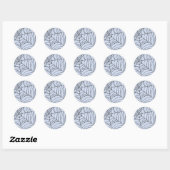 Spooky Spiderwebs Creepy Halloween Party Ronde Sticker (Vel)
